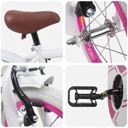 vidaXL Kids Bike 12 Inches for 2-4 Years Old White