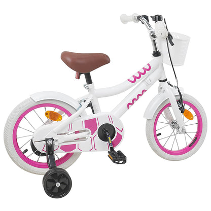 vidaXL Kids Bike 12 Inches for 2-4 Years Old White