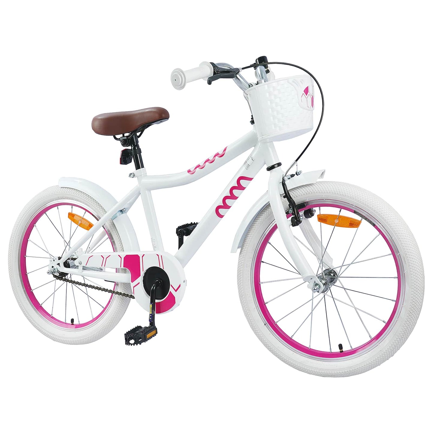 vidaXL Kids Bike 20 Inches for 6-11 Years Old White