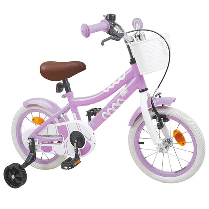 vidaXL Kids Bike 12 Inches for 2-4 Years Old Purple
