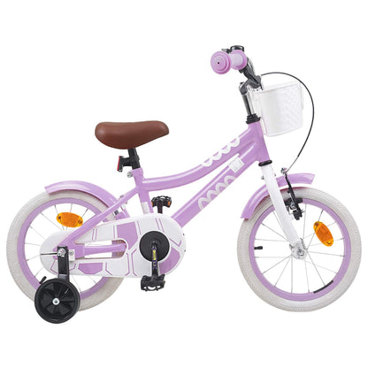 vidaXL Kids Bike 16 Inches for 4-6 Years Old Purple
