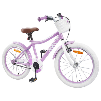 vidaXL Kids Bike 18 Inches for 5-7 Years Old Purple