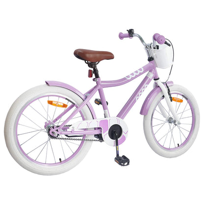 vidaXL Kids Bike 18 Inches for 5-7 Years Old Purple