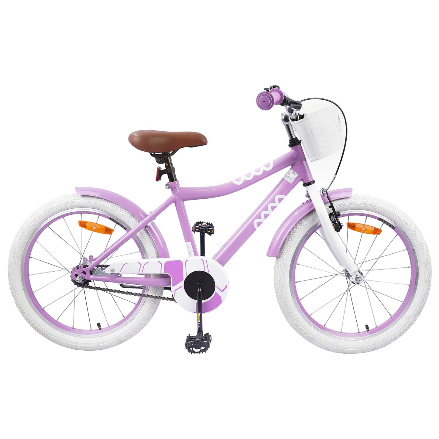 vidaXL Kids Bike 18 Inches for 5-7 Years Old Purple