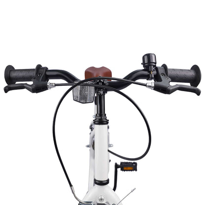 vidaXL Kids Bike 18 Inches for 5-7 Years Old white