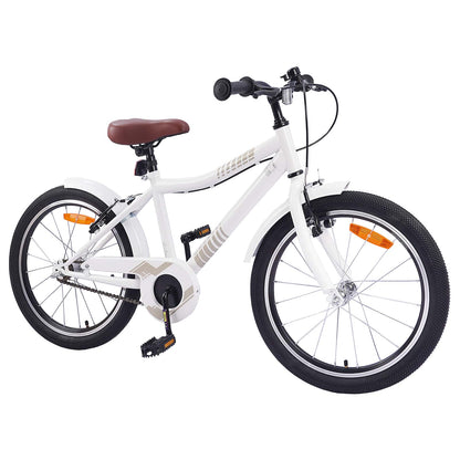 vidaXL Kids Bike 18 Inches for 5-7 Years Old white