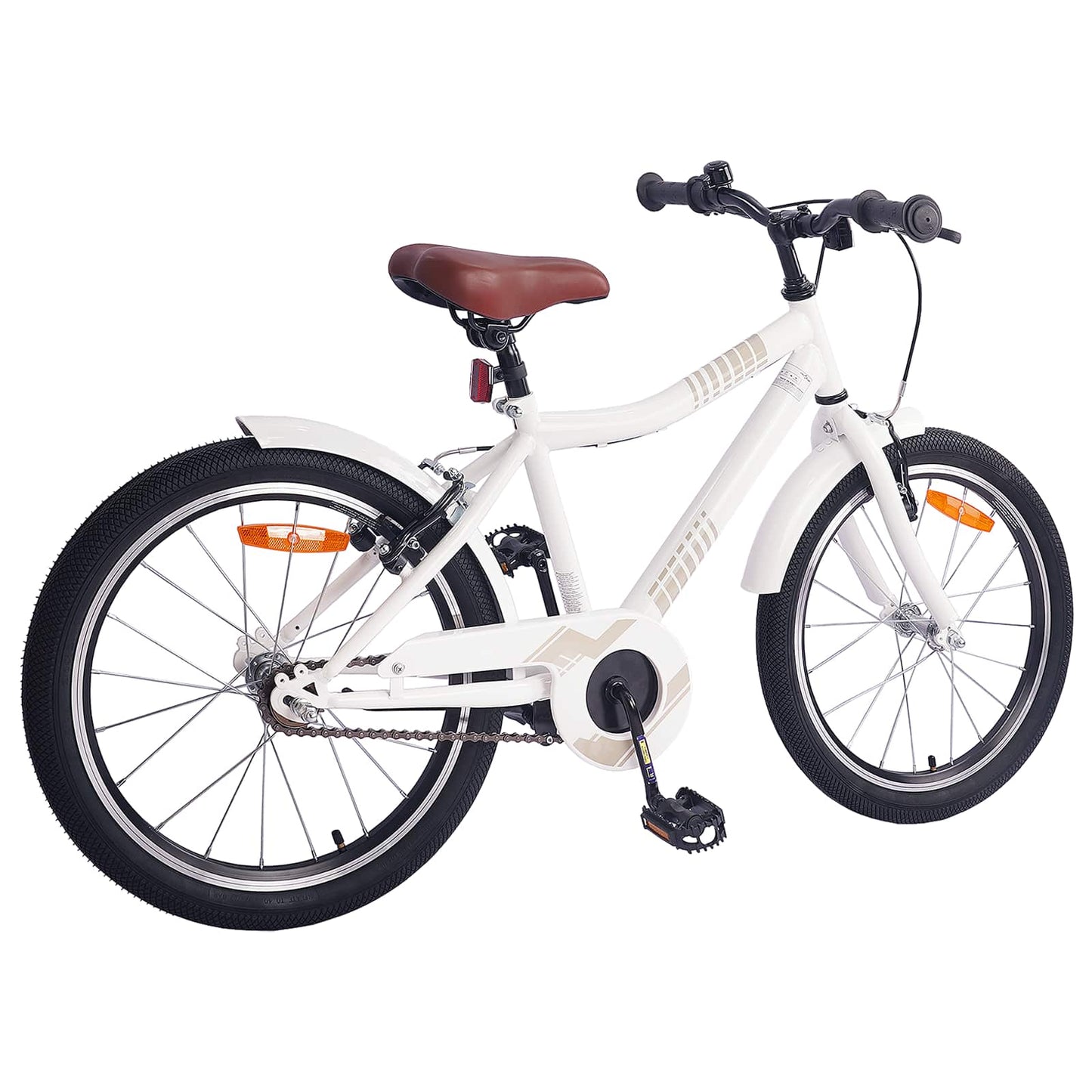vidaXL Kids Bike 18 Inches for 5-7 Years Old white