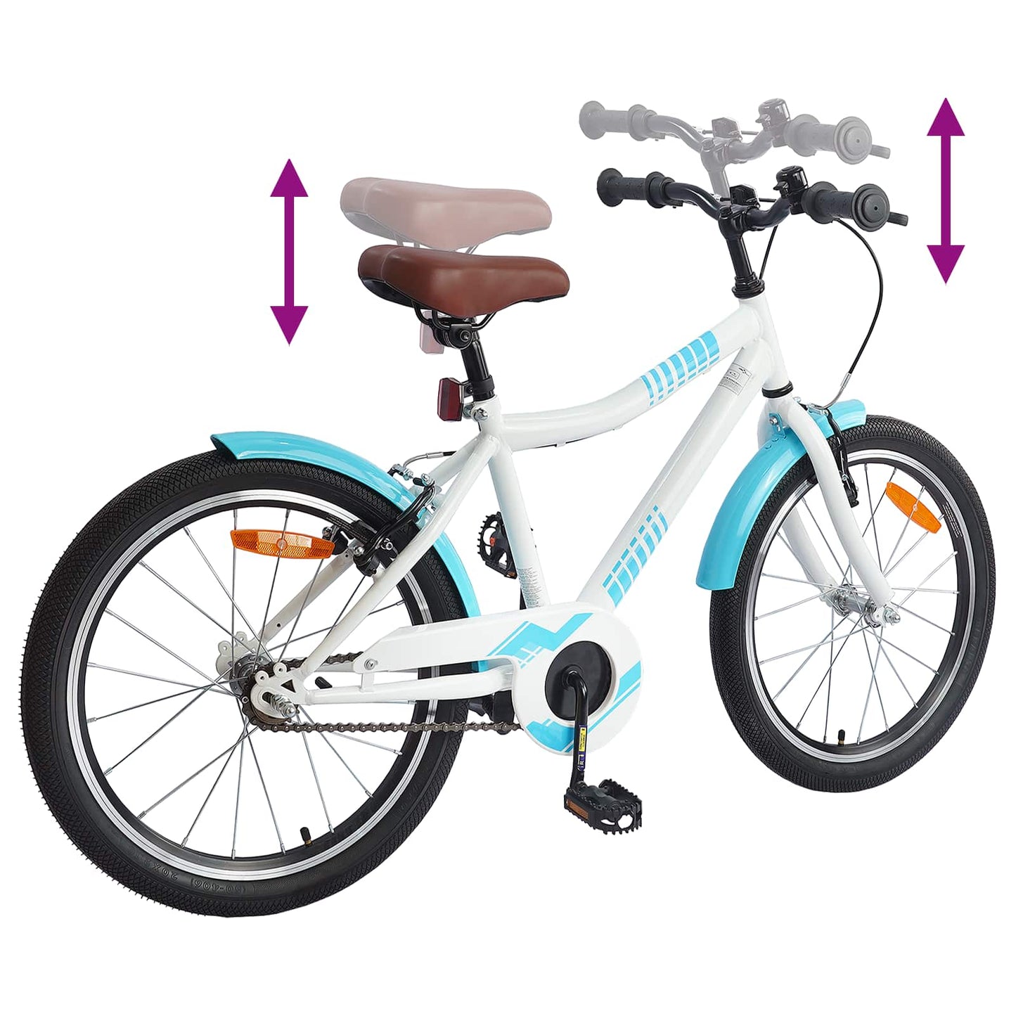 vidaXL Kids Bike 24'' for 8-12 Years Old Light Blue