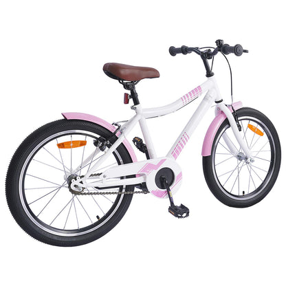 vidaXL Kids Bike 18 Inches for 5-7 Years Old Light Pink