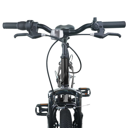 vidaXL Kids Bike 24'' 6-Speed for 8-12 Years Old Black