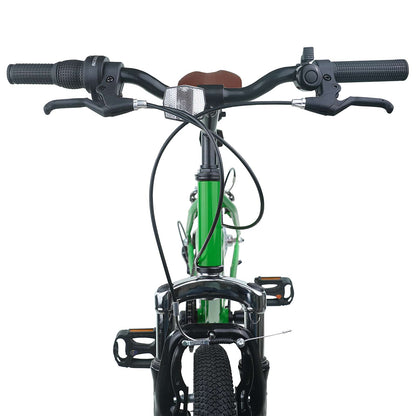vidaXL Kids Bike 24'' 6-Speed for 8-12 Years Old Green