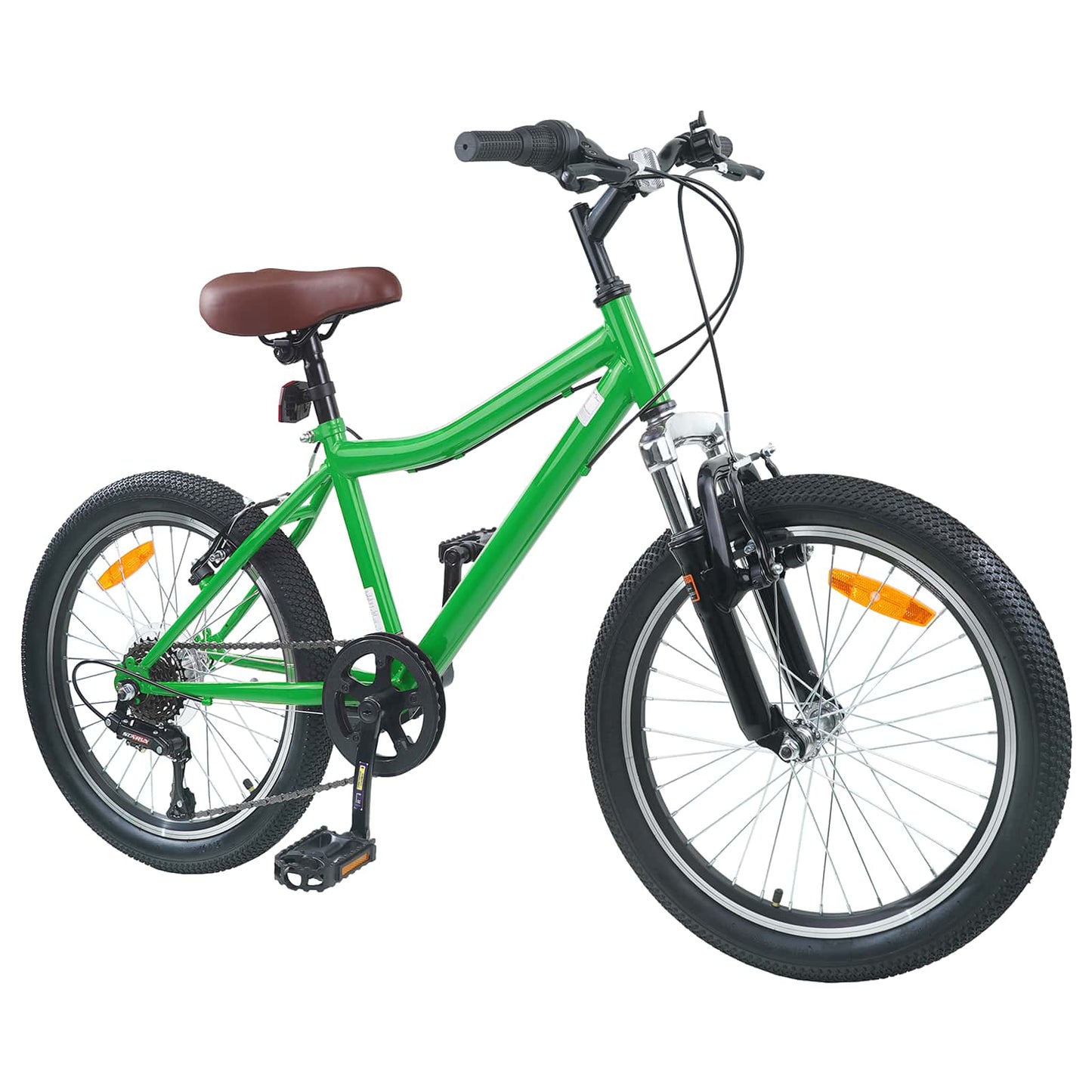 vidaXL Kids Bike 24'' 6-Speed for 8-12 Years Old Green