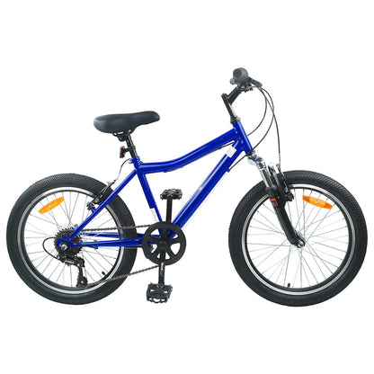 vidaXL Kids Bike 24'' 6-Speed for 8-12 Years Old Dark Blue