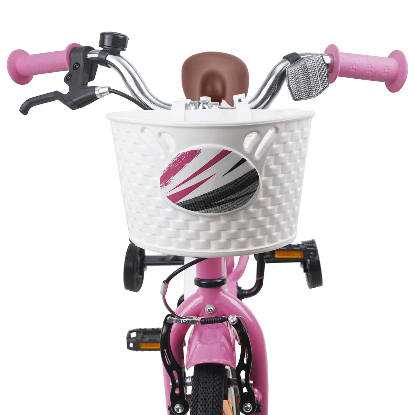 vidaXL Kids Bike 14 Inches for 3-5 Years Old Light Pink