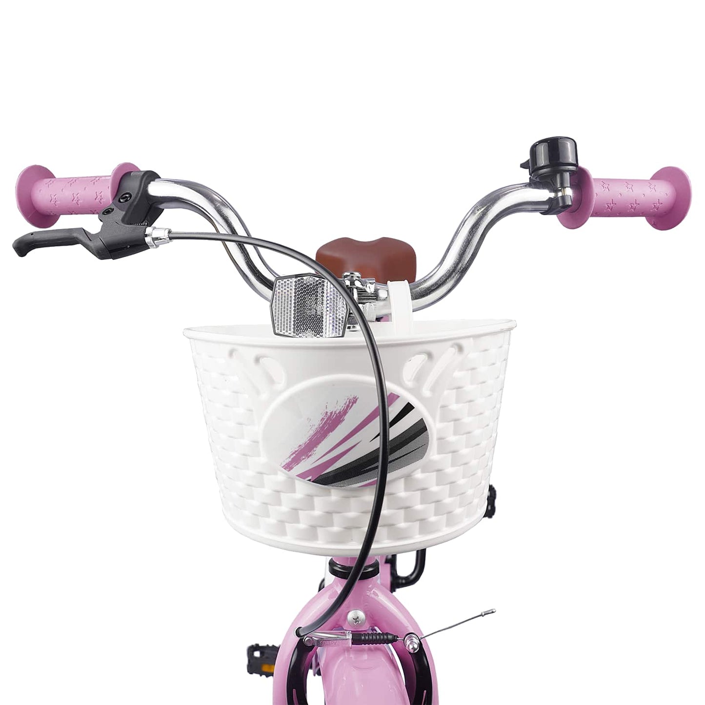 vidaXL Kids Bike 18 Inches for 5-7 Years Old Light Pink