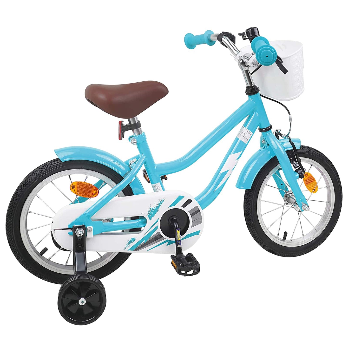 vidaXL Kids Bike 14 Inches for 3-5 Years Old Light Blue