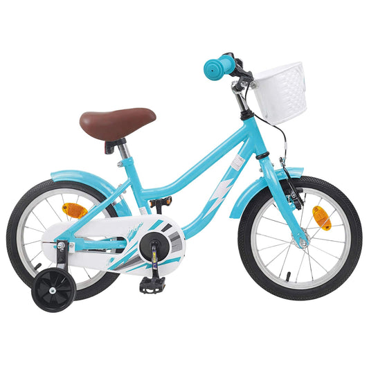 vidaXL Kids Bike 14 Inches for 3-5 Years Old Light Blue