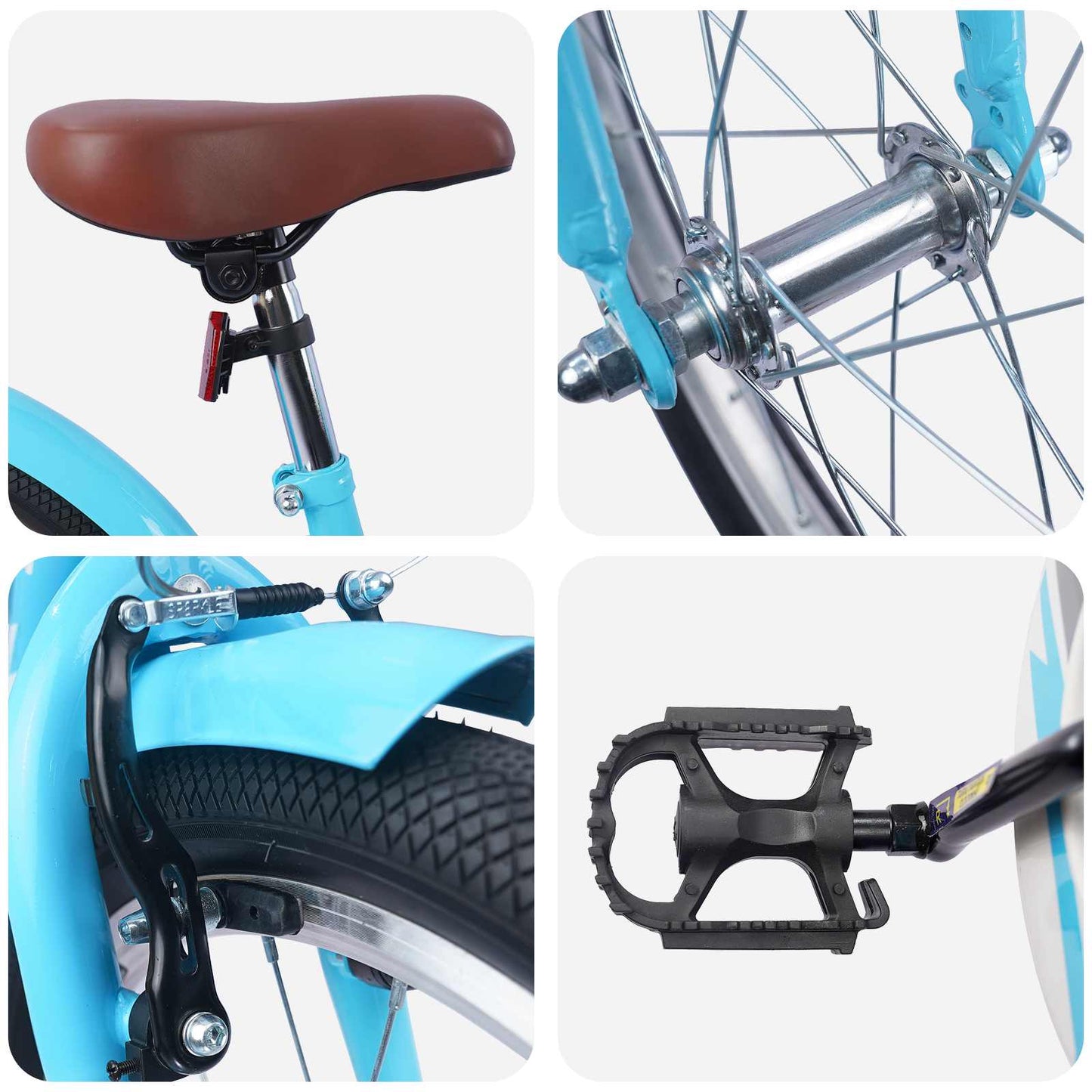 vidaXL Kids Bike 20 Inches for 6-11 Years Old Light Blue
