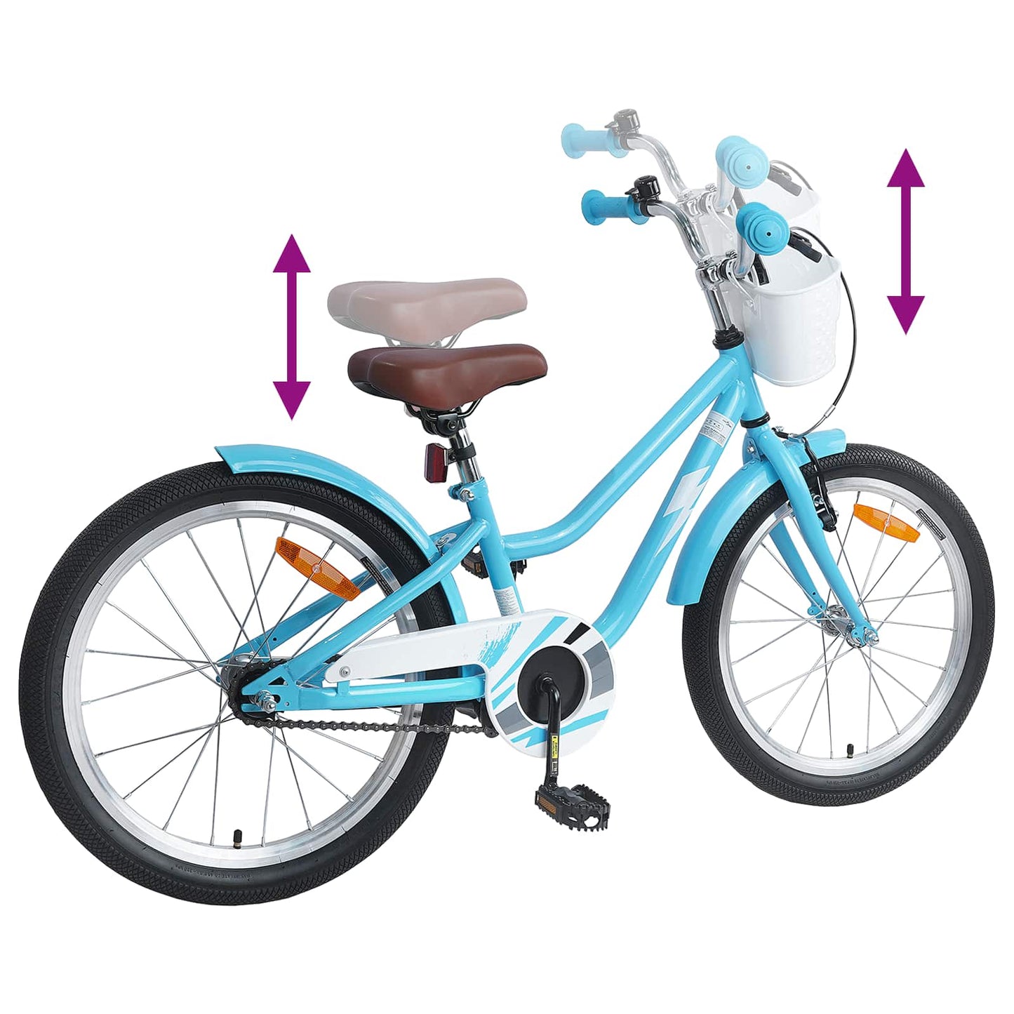 vidaXL Kids Bike 20 Inches for 6-11 Years Old Light Blue