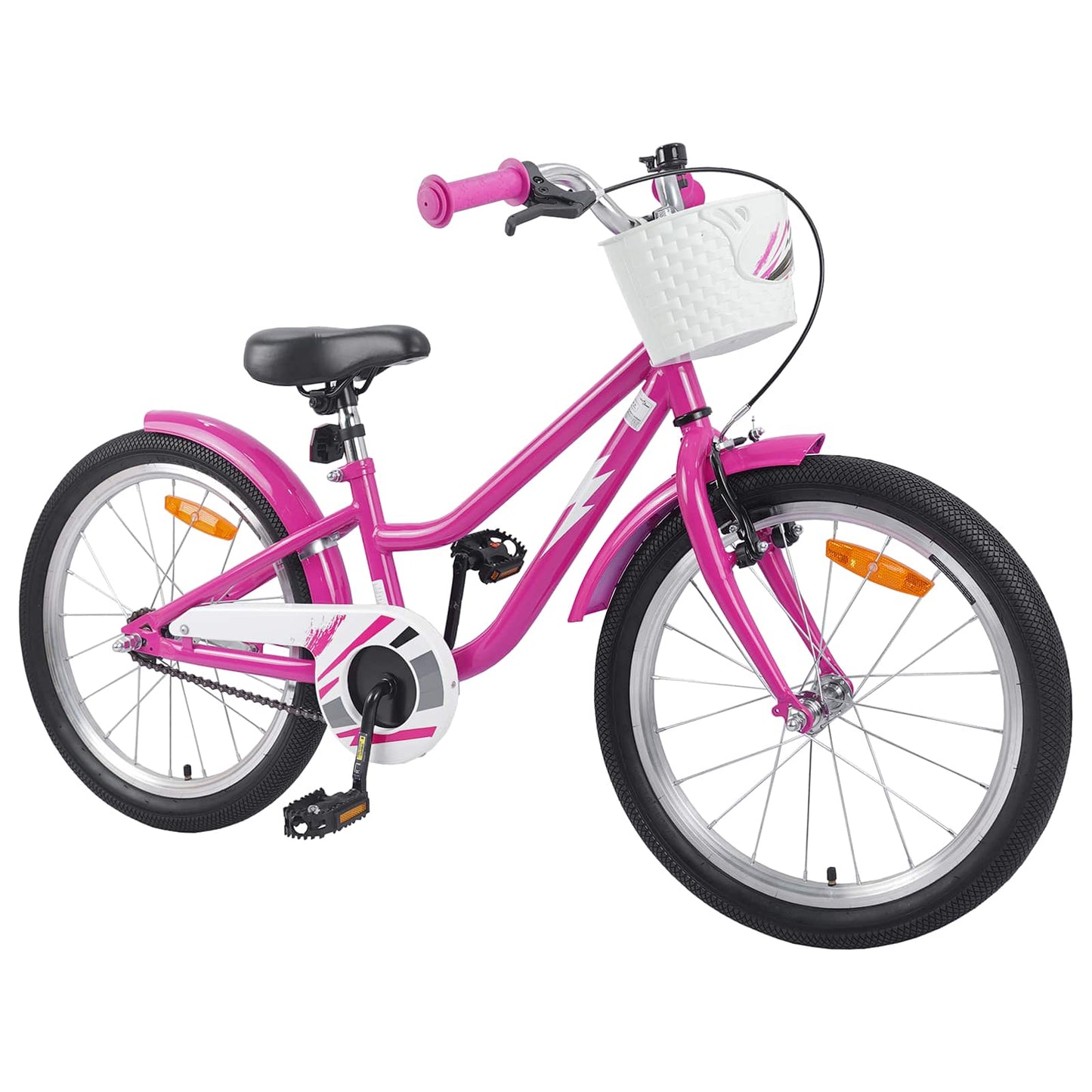 vidaXL Kids Bike 18 Inches for 5-7 Years Old Dark Pink