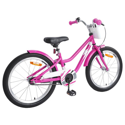 vidaXL Kids Bike 18 Inches for 5-7 Years Old Dark Pink
