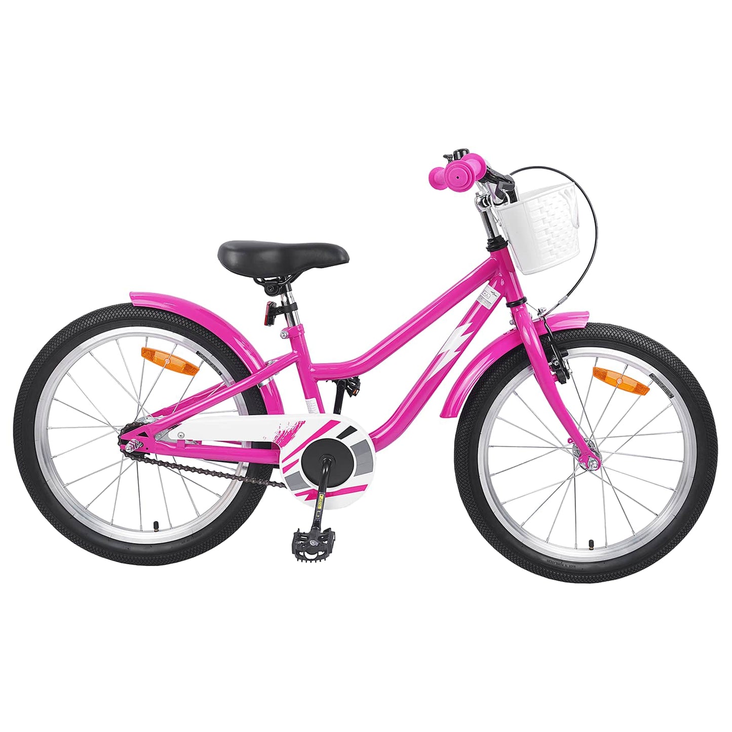 vidaXL Kids Bike 18 Inches for 5-7 Years Old Dark Pink