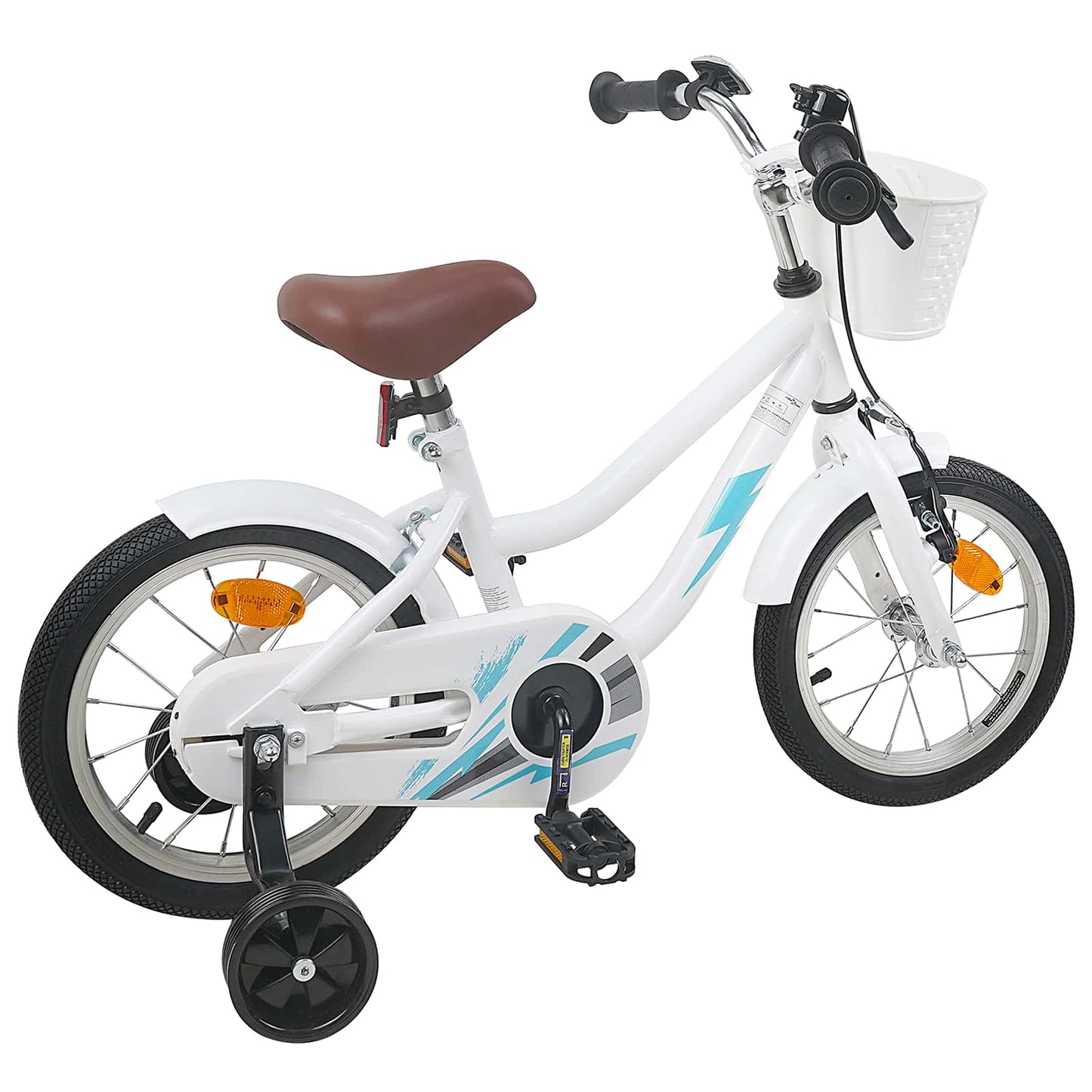 vidaXL Kids Bike 16 Inches for 4-6 Years Old White