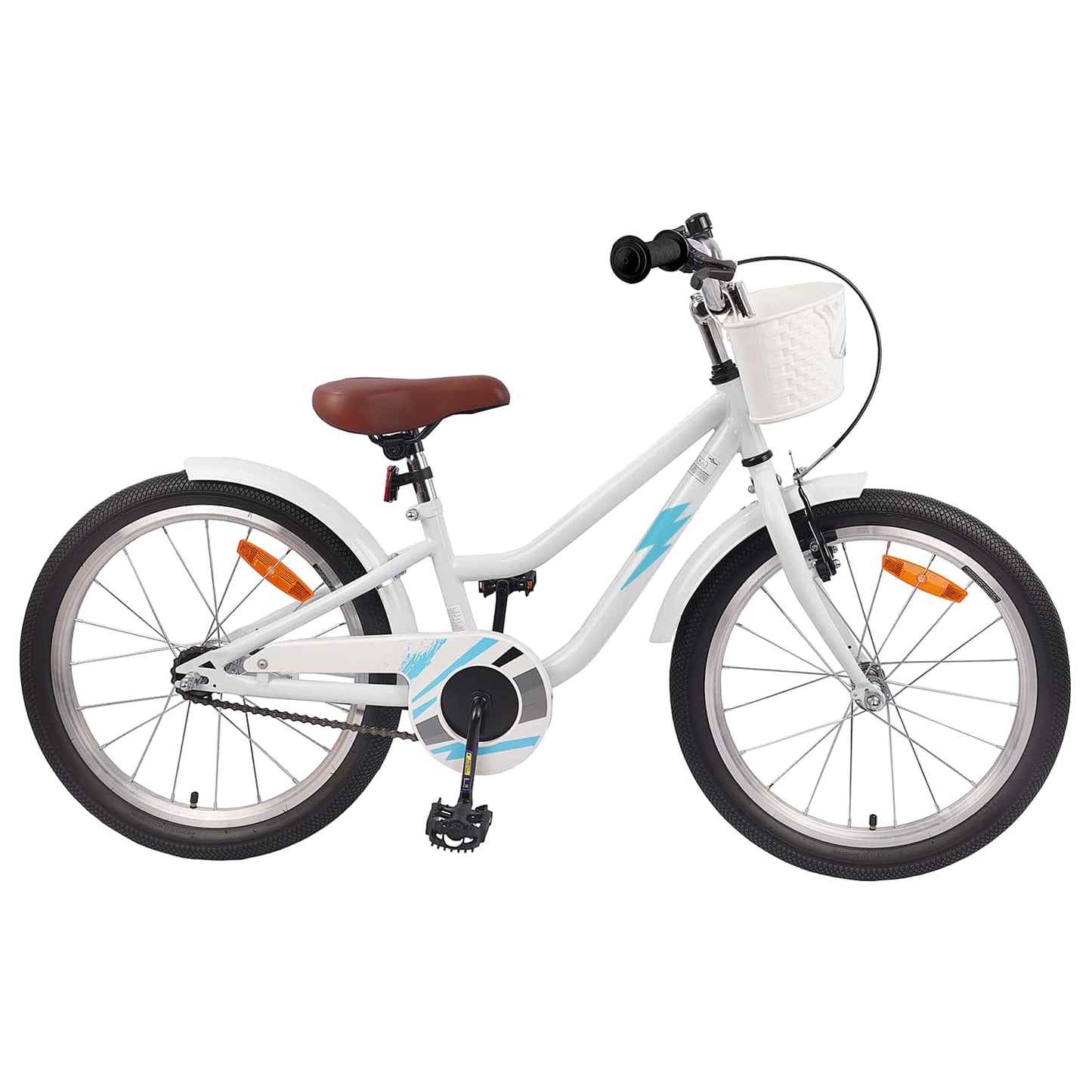 vidaXL Kids Bike 18 Inches for 5-7 Years Old White