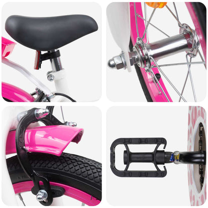 vidaXL Kids Bike with Training Wheels 12 Inches for 2-4 Years Old Pink