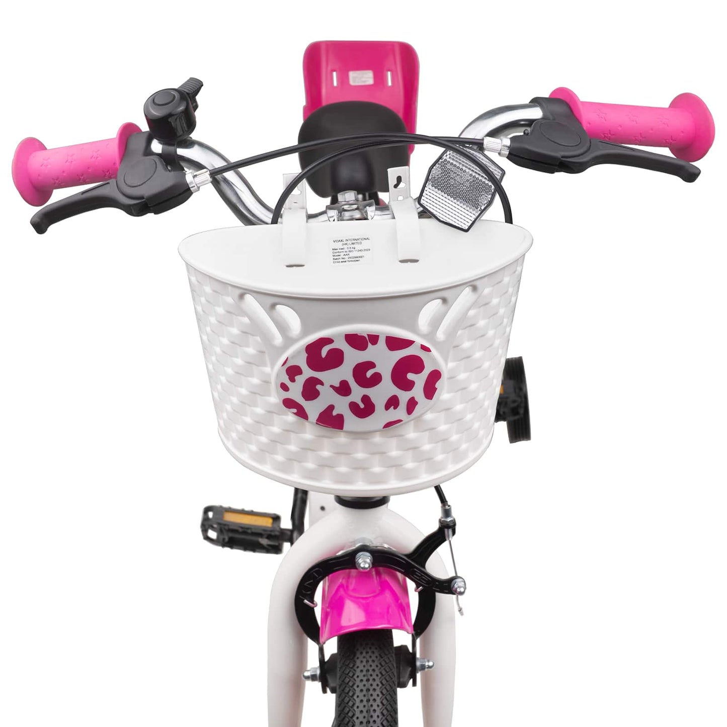 vidaXL Kids Bike with Training Wheels 12 Inches for 2-4 Years Old Pink
