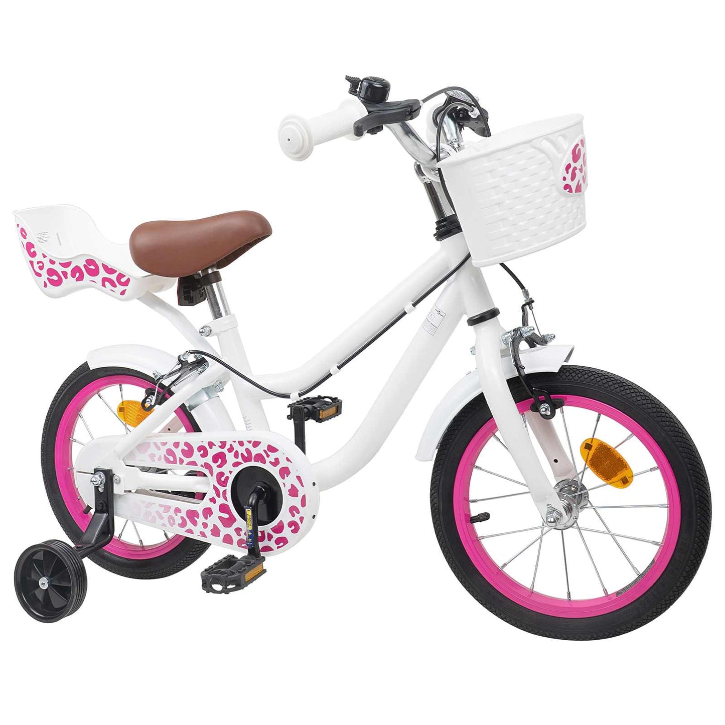vidaXL Kids Bike with Training Wheels 14 Inches for 3-5 Years Old