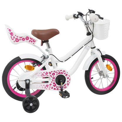 vidaXL Kids Bike with Training Wheels 14 Inches for 3-5 Years Old
