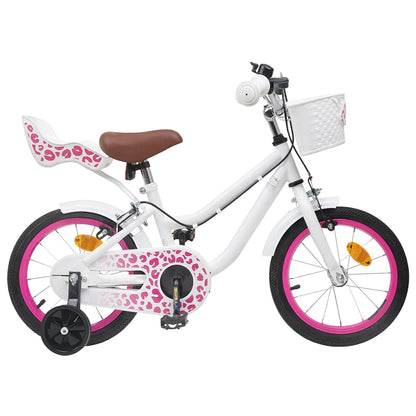 vidaXL Kids Bike with Training Wheels 14 Inches for 3-5 Years Old