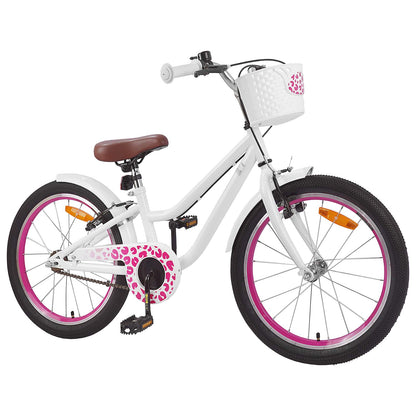 vidaXL Kids Bike 20 Inches for 6-11 Years Old White