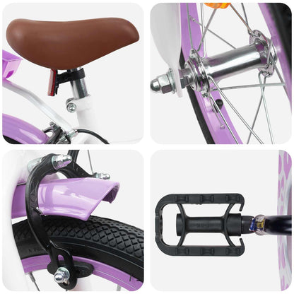 vidaXL Kids Bike 12 Inches for 2-4 Years Old Purple