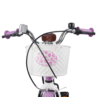 vidaXL Kids Bike 18 Inches for 5-7 Years Old Purple