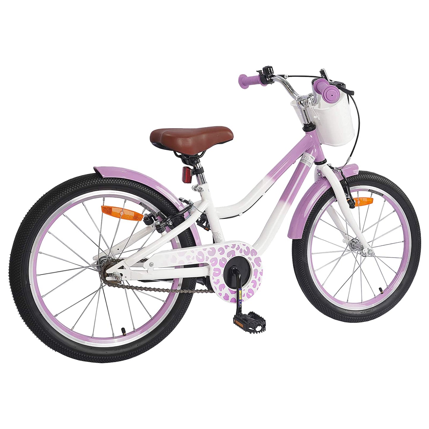 vidaXL Kids Bike 18 Inches for 5-7 Years Old Purple