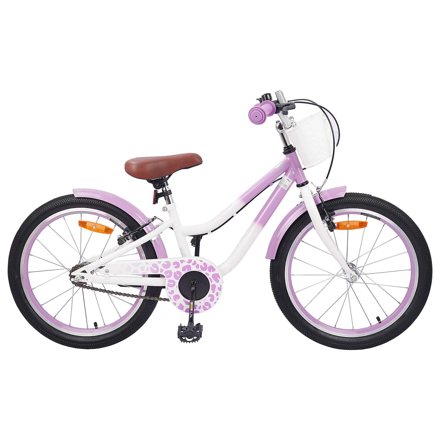 vidaXL Kids Bike 18 Inches for 5-7 Years Old Purple