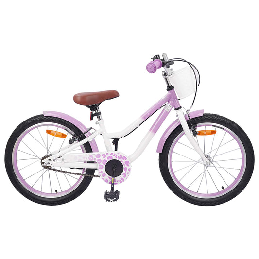 vidaXL Kids Bike 18 Inches for 5-7 Years Old Purple