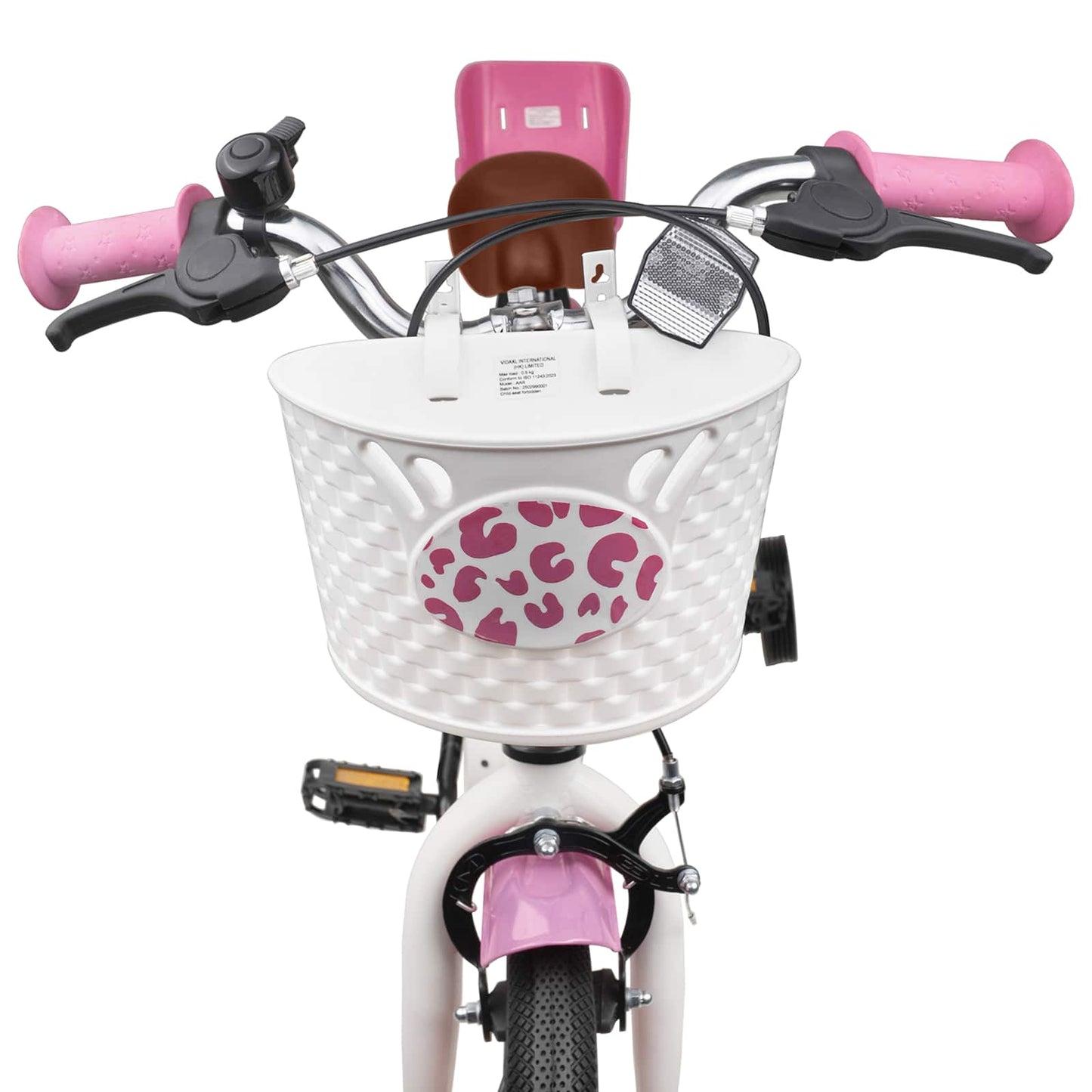 vidaXL Kids Bike 16 Inches for 4-6 Years Old Light Pink