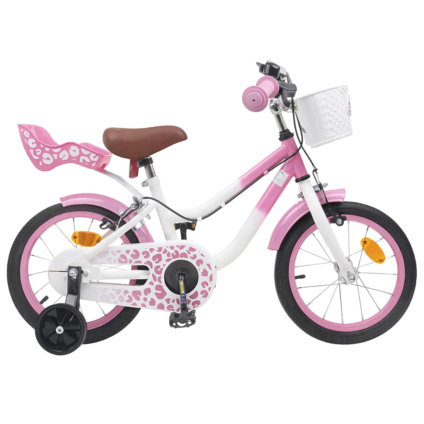 vidaXL Kids Bike 16 Inches for 4-6 Years Old Light Pink