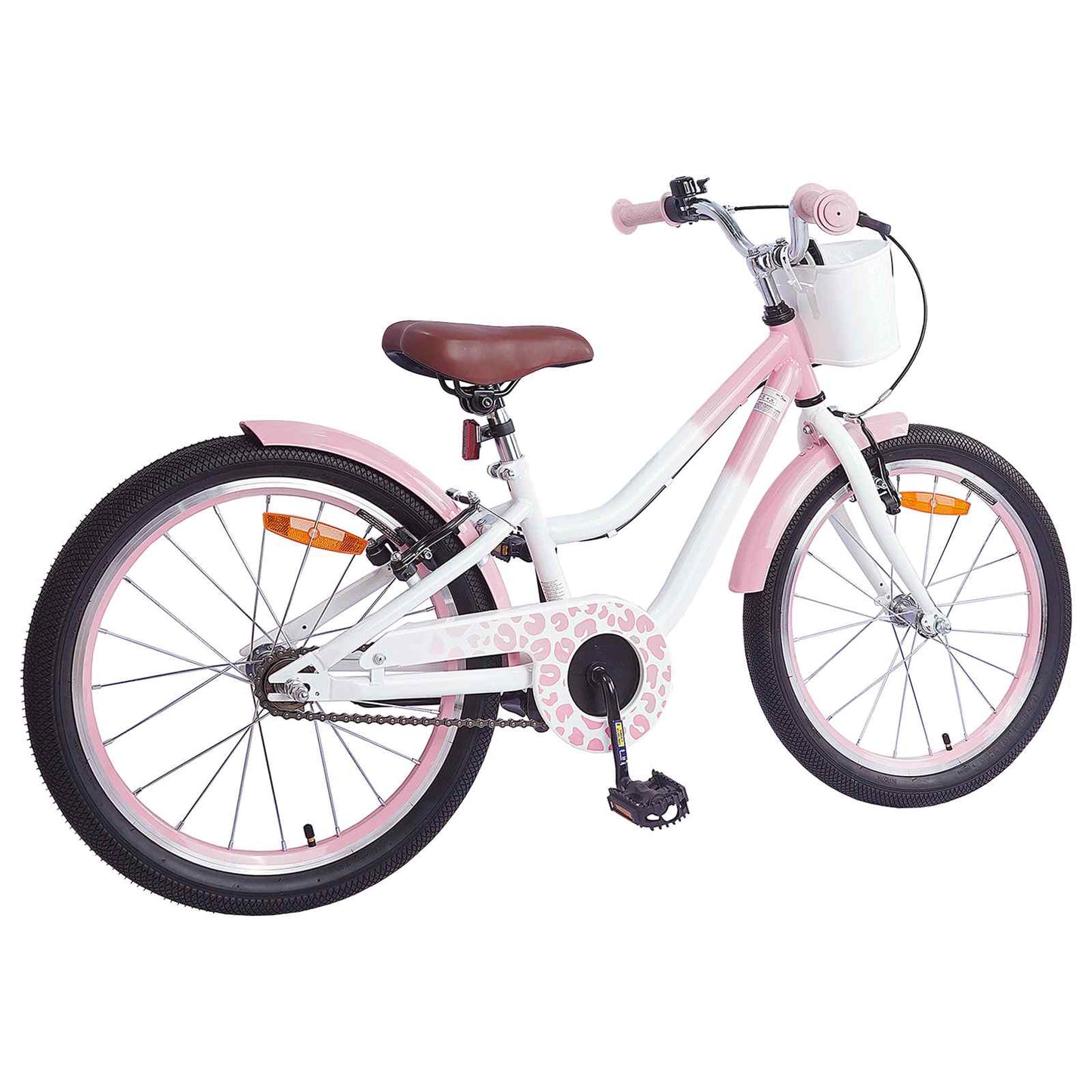 vidaXL Kids Bike 18 Inches for 5-7 Years Old Light Pink