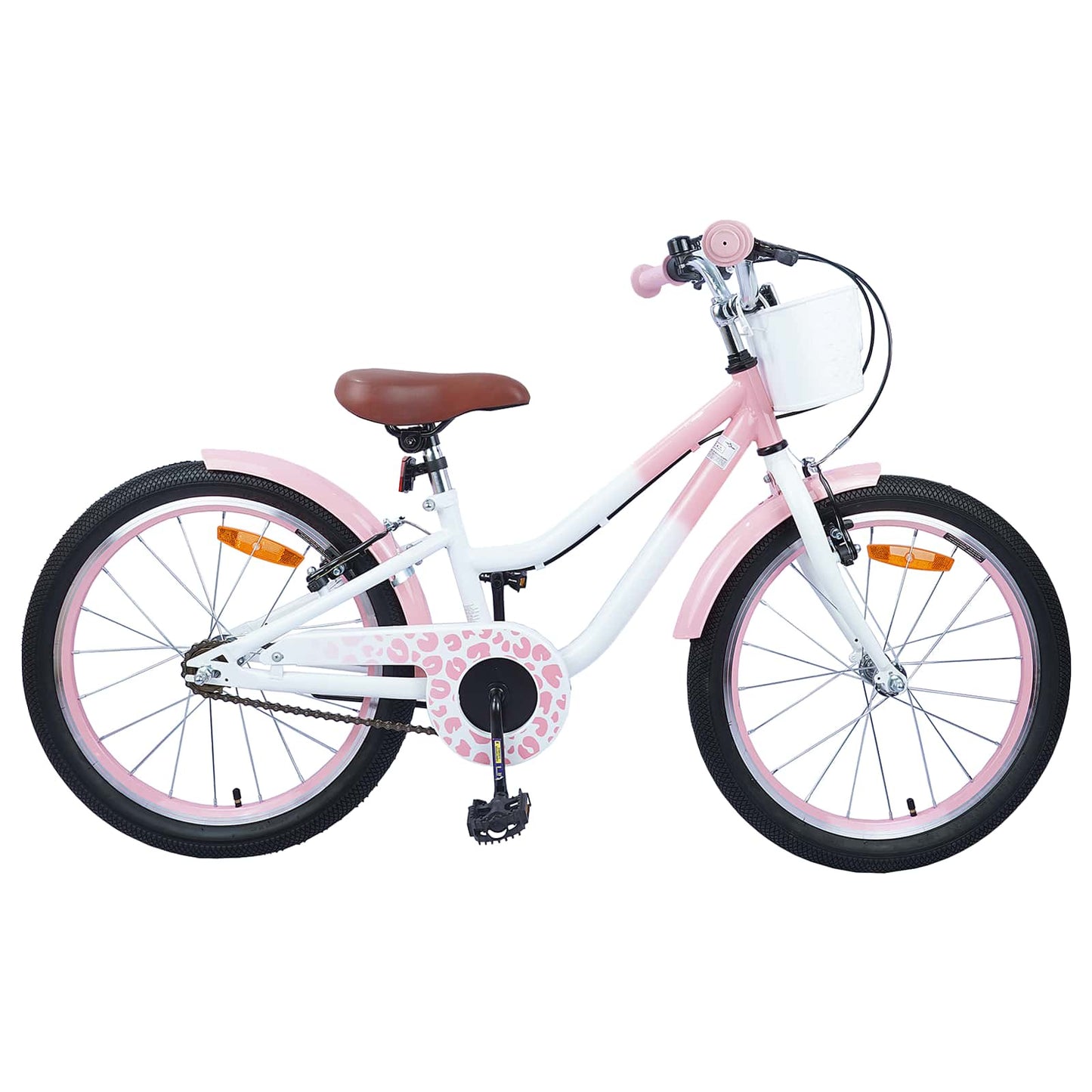 vidaXL Kids Bike 18 Inches for 5-7 Years Old Light Pink