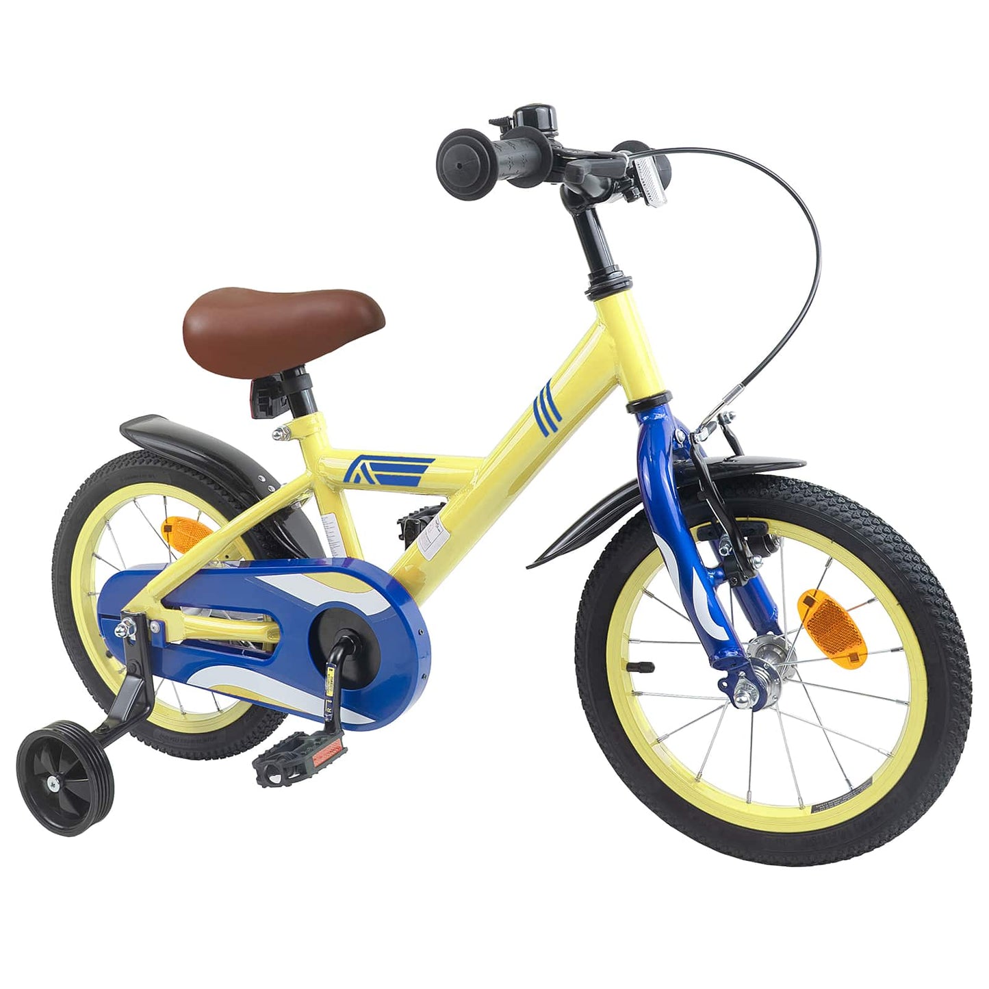 vidaXL Kids Bike 12 Inches for 2-4 Years Old Yellow