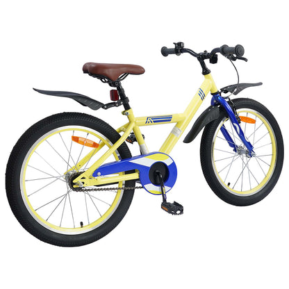 vidaXL Kids Bike 18 Inches for 5-7 Years Old Yellow