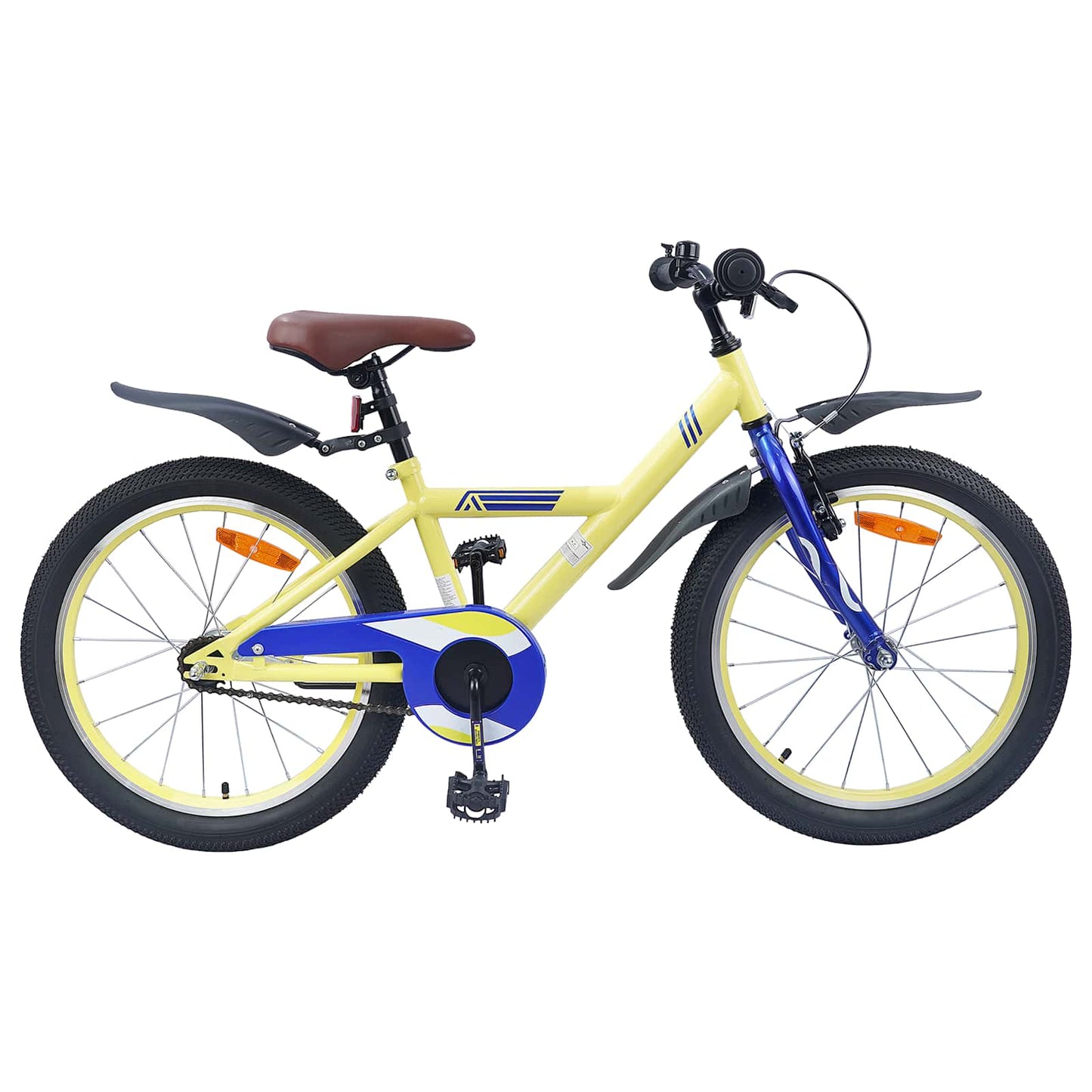 vidaXL Kids Bike 18 Inches for 5-7 Years Old Yellow