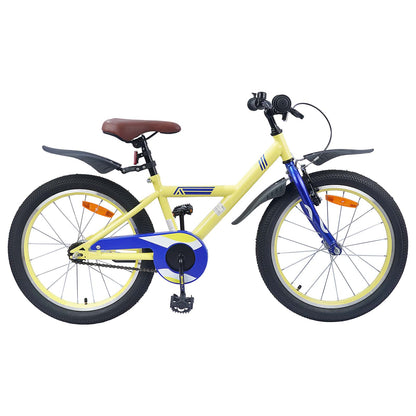 vidaXL Kids Bike 18 Inches for 5-7 Years Old Yellow