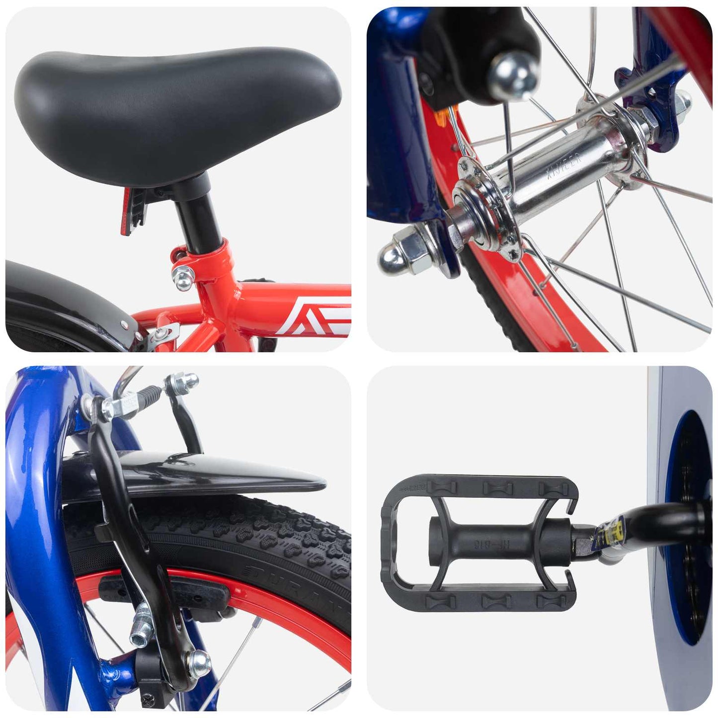 vidaXL Kids Bike 14 Inches for 3-5 Years Old Red