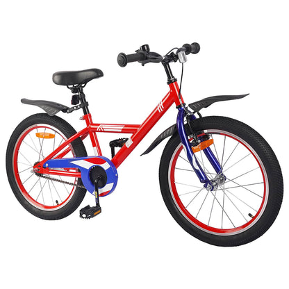 vidaXL Kids Bike 18 Inches for 5-7 Years Old Red