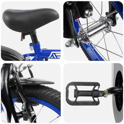 vidaXL Kids Bike 12 Inches for 2-4 Years Old Dark Blue